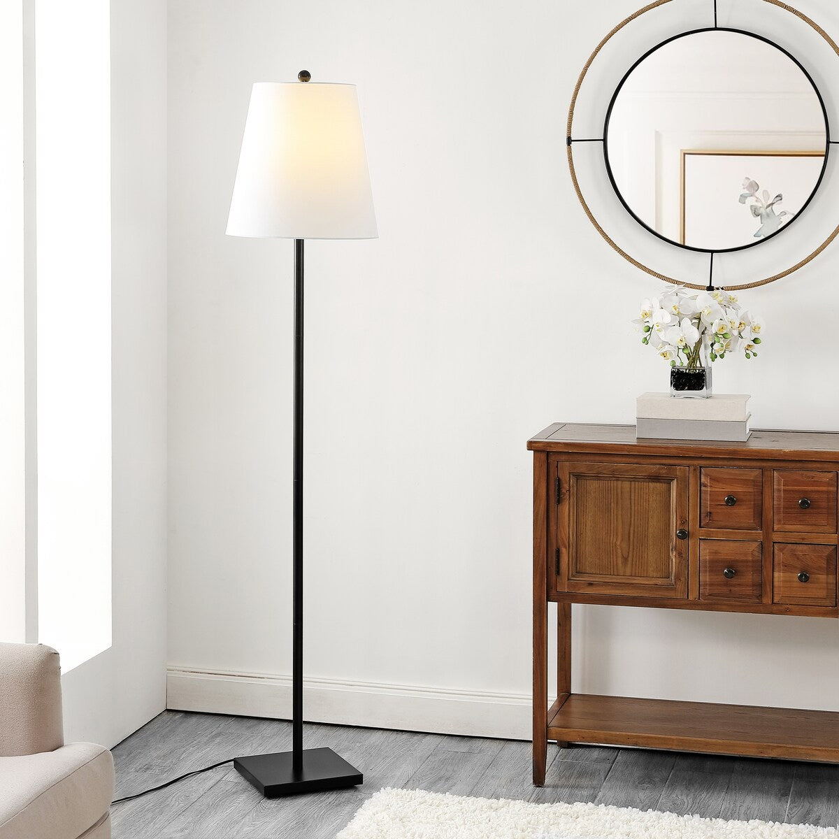 SAFAVIEH Lighting Marilene 60-inch Floor Lamp - 15Wx15Dx69H