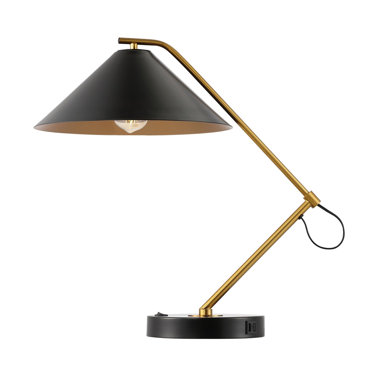 SAFAVIEH Lighting Marina 21 Inch Table Lamp with Usb - 23" x 14.5" x 21" - 23Wx15Dx21H