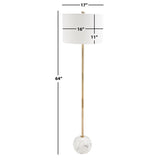 SAFAVIEH Lighting Marjolein Modern 64-inch Floor Lamp - 17 In. W x 17 In. D x 64 In. H - 17Wx17Dx64H