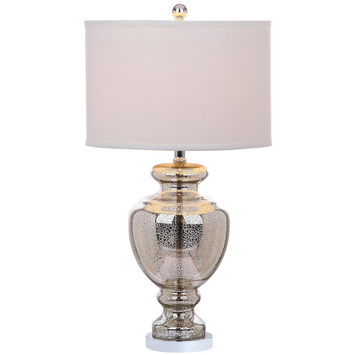 SAFAVIEH Lighting Marquita 28-inch Morocco Mercury Glass Table Lamp - 15"x15"x28" - 15Wx15Dx28H