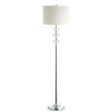 SAFAVIEH Lighting Maureen 60-inch White/ Chrome Led Floor Lamp - 15" x 15" x 60" - 15Wx15Dx60H