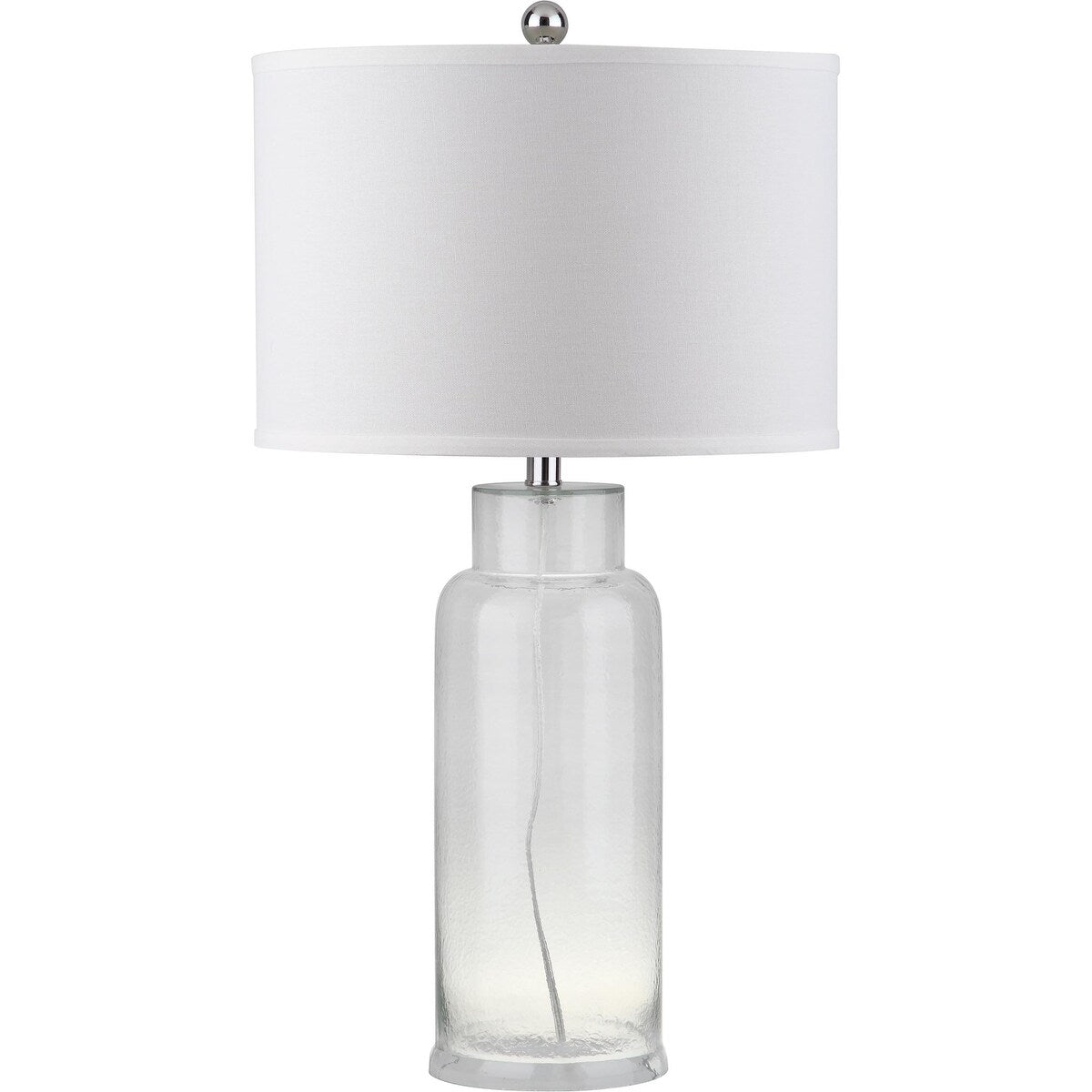 SAFAVIEH Lighting Mayra 29-inch Clear Bottle Glass Table Lamp (Set of 2) - 15.5"x15.5"x29"