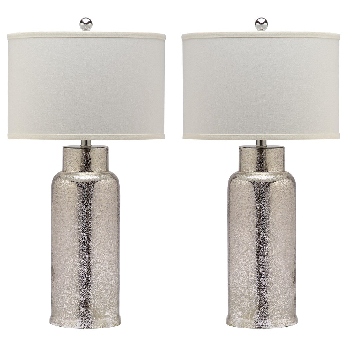 SAFAVIEH Lighting Mayra 29-inch Clear Bottle Glass Table Lamp (Set of 2) - 15.5"x15.5"x29"