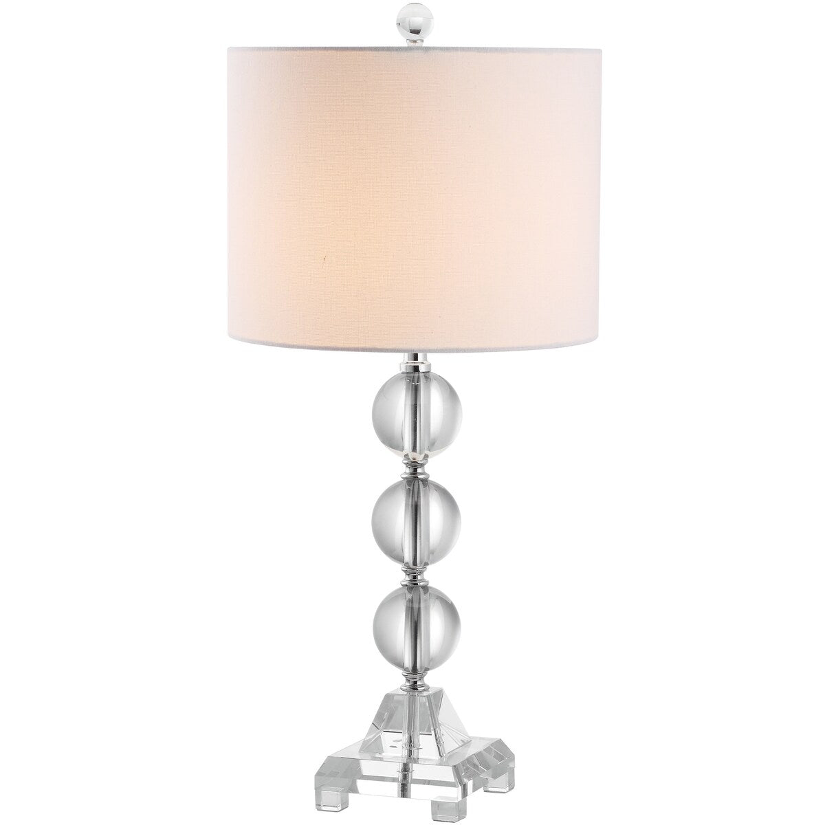 SAFAVIEH Lighting Meagan 24-inch Crystal Clear Table Lamp - 11"x11"x23.5" - 11Wx11Dx24H