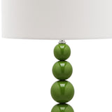 SAFAVIEH Lighting Mechelle 31-inch Stacked Ball White Table Lamp (Set of 2) - 14"x14"x31.5" - 14Wx14Dx32H