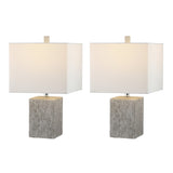 SAFAVIEH Lighting Mehseti 21-inch Ceramic LED Table Lamp (Set of 2) - 12" W x 12" L x 21" H - 12Wx12Dx21H