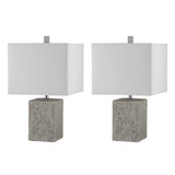 SAFAVIEH Lighting Mehseti 21-inch Ceramic LED Table Lamp (Set of 2) - 12" W x 12" L x 21" H - 12Wx12Dx21H