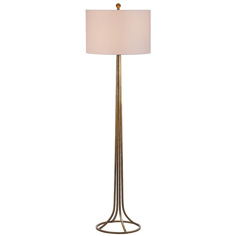 SAFAVIEH Lighting Merily 60-inch Antique Bronze Metal Floor Lamp - 17"x17"x60" - Antique Bronze - 17Wx17Dx60H