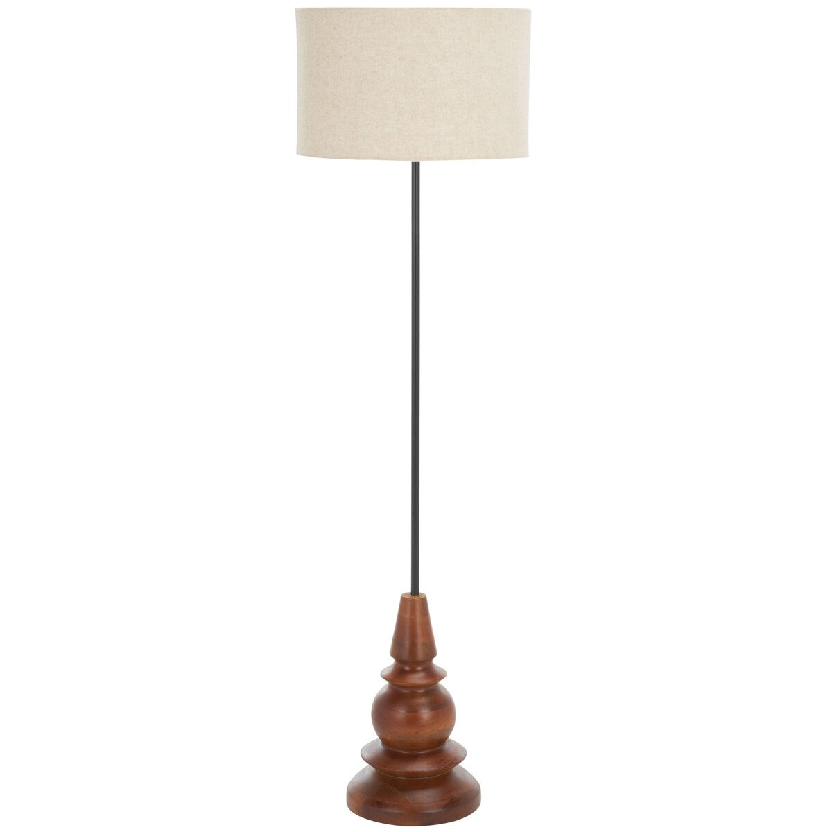 SAFAVIEH Lighting Messina 58-inch Floor Lamp - Brown - 16Wx16Dx58H