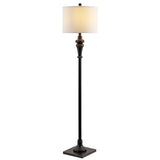 SAFAVIEH Lighting Mikie 61-inch Antique Black Led Floor Lamp - 14" W x 14" L x 61" H - Antique Black - 14Wx14Dx61H