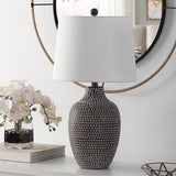 SAFAVIEH Lighting Minh 25-inch LED Table Lamp - 14" W x 14" L x 25" H - 14Wx14Dx25H