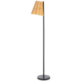 SAFAVIEH Lighting Mio 59-inch Floor Lamp - Natural/Black - 10Wx14Dx59H