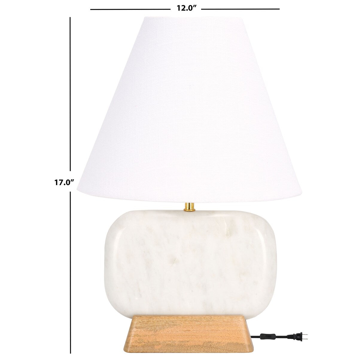 SAFAVIEH Lighting Naira 17-inch Table Lamp - 12Wx12Dx17H