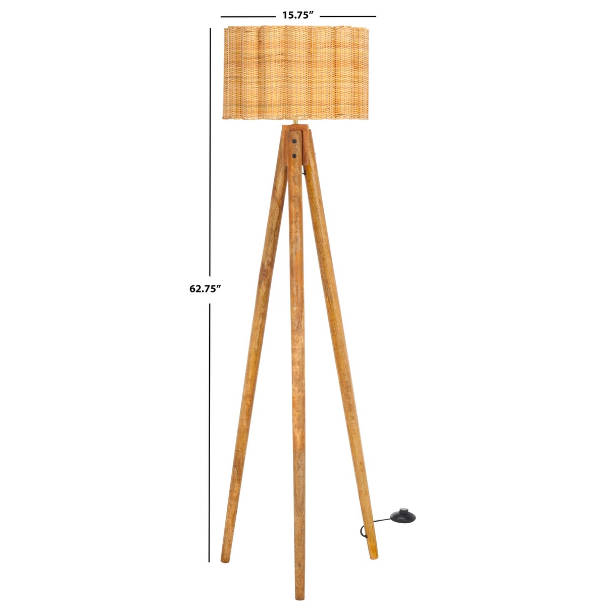 SAFAVIEH Lighting Nalani 63-inch Floor Lamp - Natural - 16Wx16Dx63H