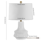 SAFAVIEH Lighting Narcisa 24-inch LED Table Lamp - 15" W x 15" L x 24" H - 15Wx15Dx24H