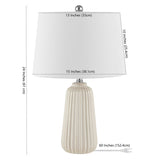 SAFAVIEH Lighting Nataliea 24-inch Ceramic Table Lamp - 15" x 15" x 24" - 15Wx15Dx24H