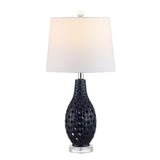 SAFAVIEH Lighting Nedka 25-inch Ceramic Table Lamp - 12" x 12" x 25" - 12Wx12Dx25H