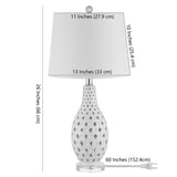 SAFAVIEH Lighting Nedka 25-inch Ceramic Table Lamp - 12" x 12" x 25" - 12Wx12Dx25H