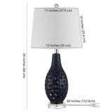 SAFAVIEH Lighting Nedka 25-inch Ceramic Table Lamp - 12" x 12" x 25" - 12Wx12Dx25H