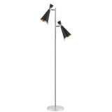 SAFAVIEH Lighting Neola 60-inch Led Floor Lamp - 20" x 10" x 61.5" - Chrome - 20Wx10Dx62H