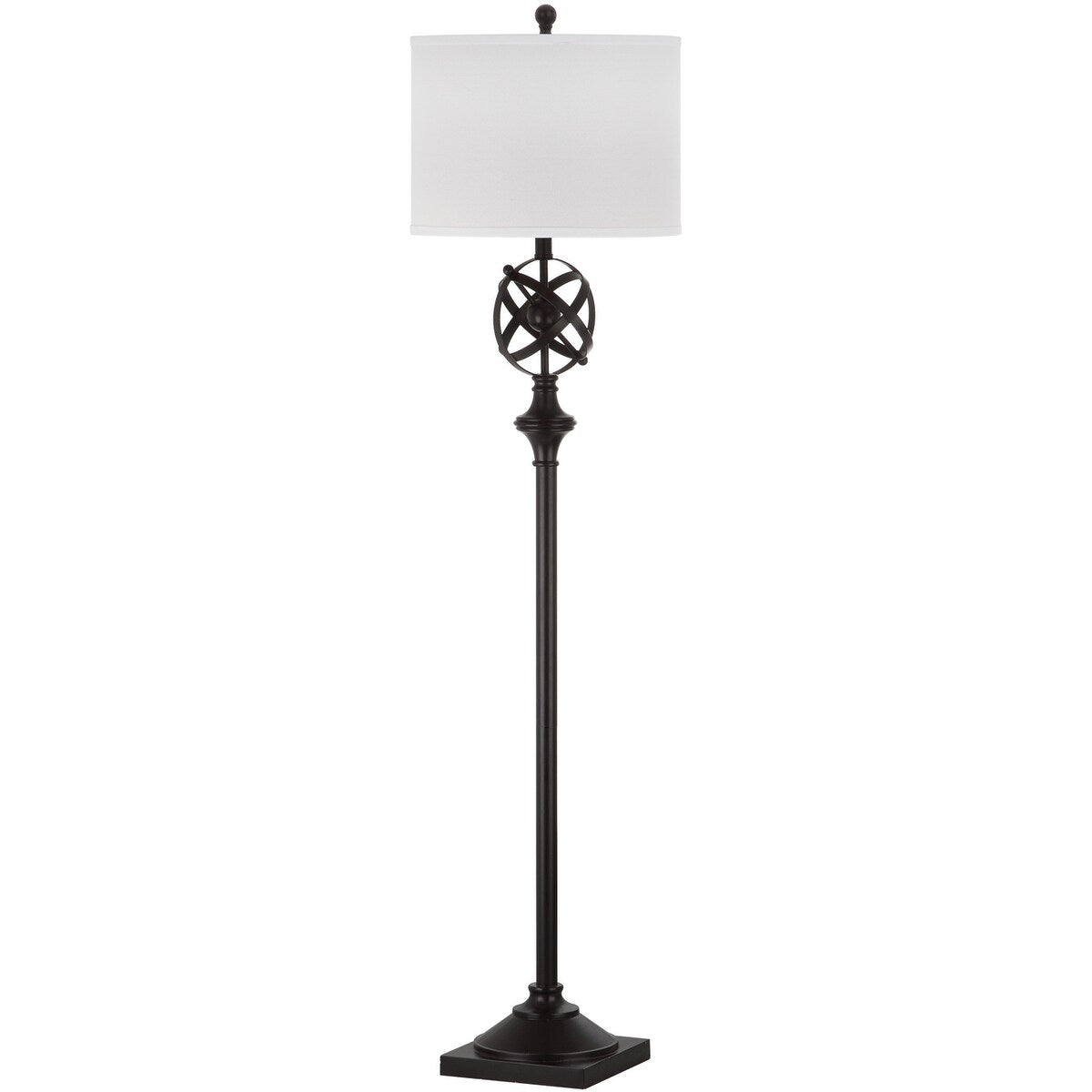 SAFAVIEH Lighting Nesibe 60-inch Armillary Oil-Rubbed Bronze Floor Lamp - 15"x15"x60" - Black - 15Wx15Dx60H