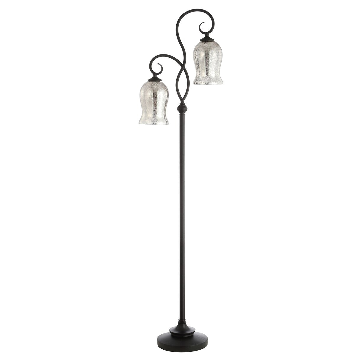 SAFAVIEH Lighting Nevzeta 64-inch Black Led Floor Lamp - 16" x 9.8" x 63.5" - 16Wx10Dx64H