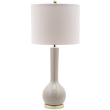 SAFAVIEH Lighting Nikia 31-inch Marine Blue Long Neck Ceramic Table Lamp - 14"x14"x30.5" - 14Wx14Dx31H