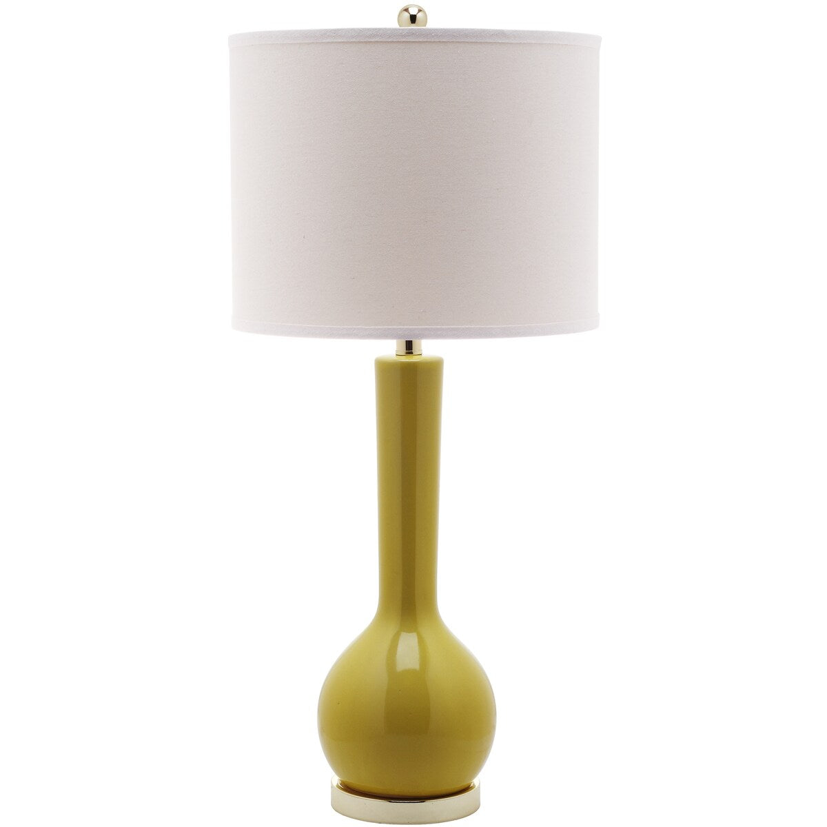 SAFAVIEH Lighting Nikia 31-inch Marine Blue Long Neck Ceramic Table Lamp - 14"x14"x30.5" - 14Wx14Dx31H