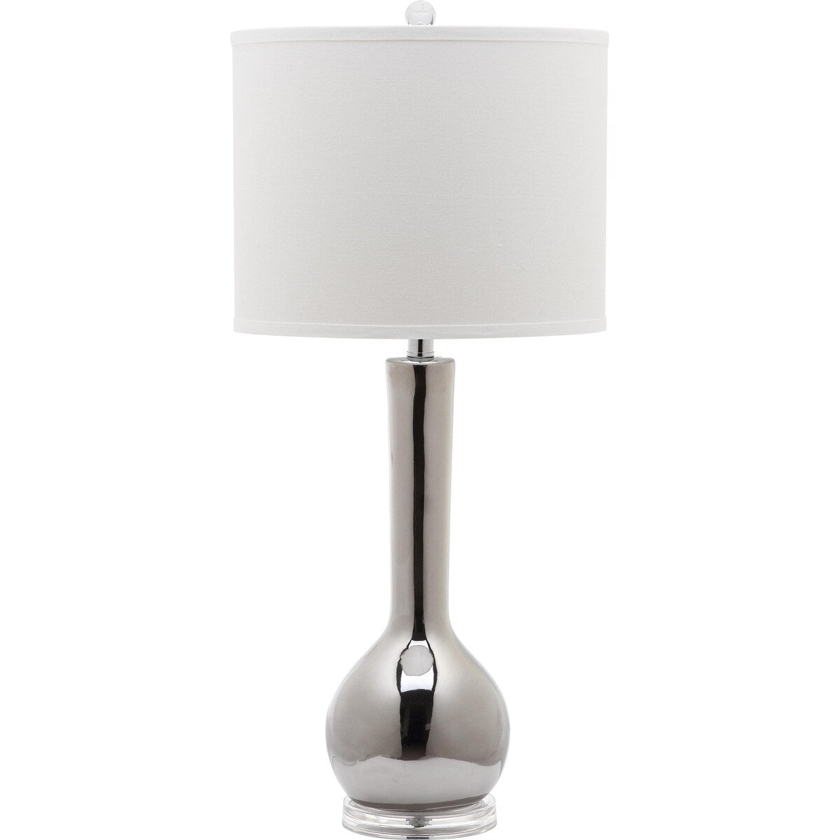 SAFAVIEH Lighting Nikia 31-inch Marine Blue Long Neck Ceramic Table Lamp - 14"x14"x30.5" - 14Wx14Dx31H