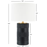 SAFAVIEH Lighting Ninell 25" Table Lamp - 14" W x 14" D x 25" H - 14Wx14Dx24H