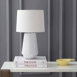 SAFAVIEH Lighting Onelia 18-inch LED Table Lamp - 12" W x 12" D x 21" H