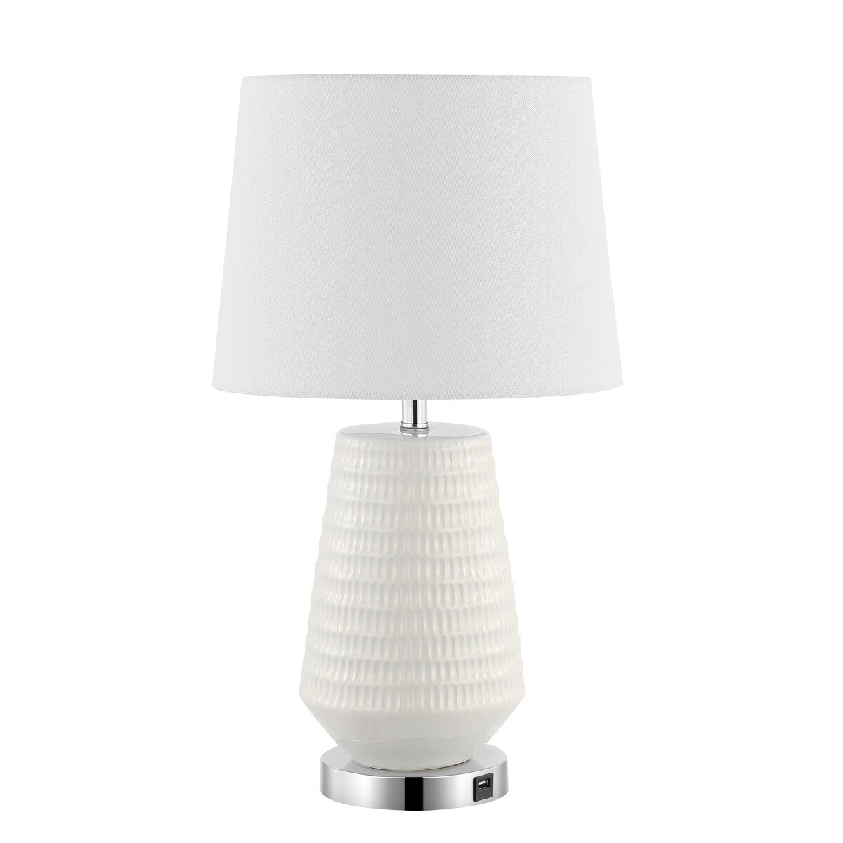 SAFAVIEH Lighting Onelia 18-inch LED Table Lamp - 12" W x 12" D x 21" H