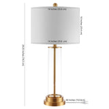 SAFAVIEH Lighting Onica 26-inch Glass Table Lamp - 14" x 14" x 26" - 14Wx14Dx29H