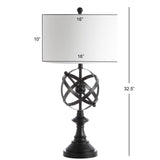 SAFAVIEH Lighting Orvokki 33-inch Iron LED Table Lamp (Set of 2) - 16"x16"x33" - 16Wx16Dx33H