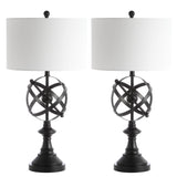 SAFAVIEH Lighting Orvokki 33-inch Iron LED Table Lamp (Set of 2) - 16"x16"x33" - 16Wx16Dx33H