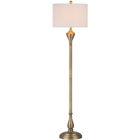 SAFAVIEH Lighting Petrina 61-inch Gold Floor Lamp - 15"x15"x60.5" - 15Wx15Dx61H