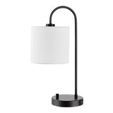 SAFAVIEH Lighting Phillipa 19-inch Table Lamp with Usb Charging Port (LED Bulb Included) - 7.5 In. W x 10.3 In. D x 25 In. H