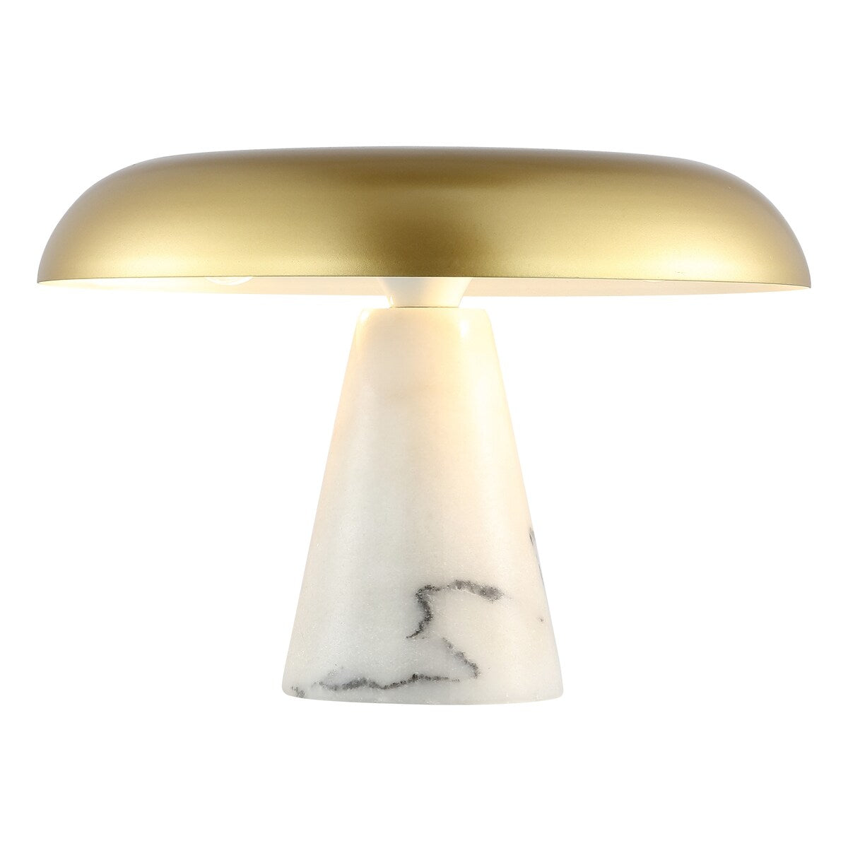 SAFAVIEH Lighting Pierrine Modern Dome Mushroom 10-inch Table Lamp (LED Bulb Included) - 14.25 In. W x 14.3 In. D x 10 In. H