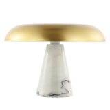 SAFAVIEH Lighting Pierrine Modern Dome Mushroom 10-inch Table Lamp (LED Bulb Included) - 14.25 In. W x 14.3 In. D x 10 In. H