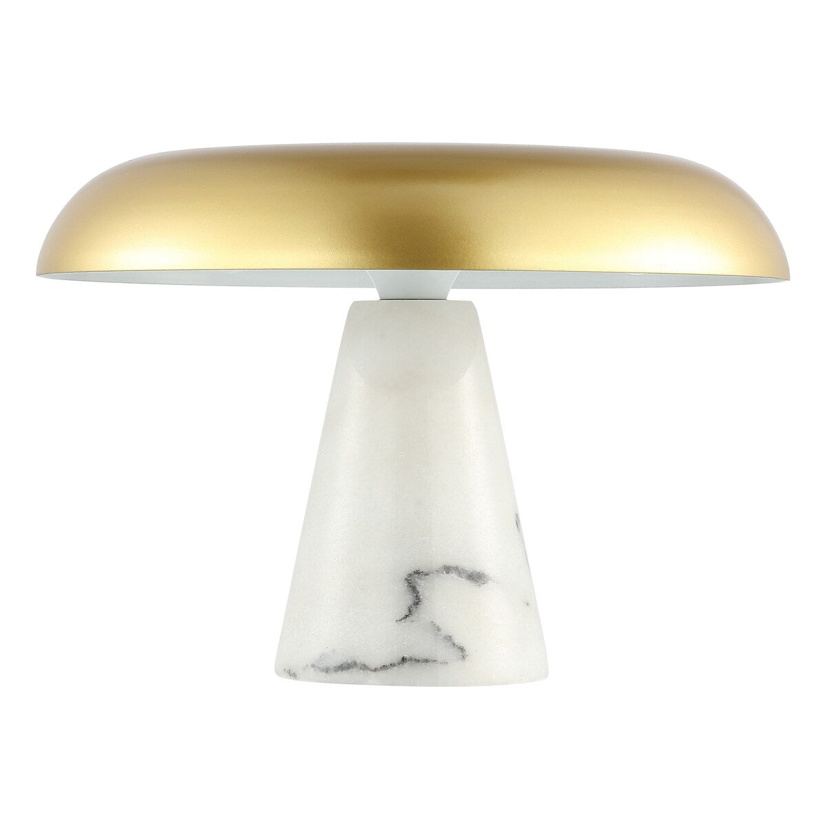 SAFAVIEH Lighting Pierrine Modern Dome Mushroom 10-inch Table Lamp (LED Bulb Included) - 14.25 In. W x 14.3 In. D x 10 In. H