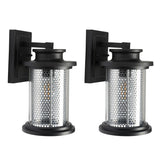 SAFAVIEH Lighting Queren 8-inch Outdoor Wall Sconce [SET of 2] - 8Wx7Dx12H