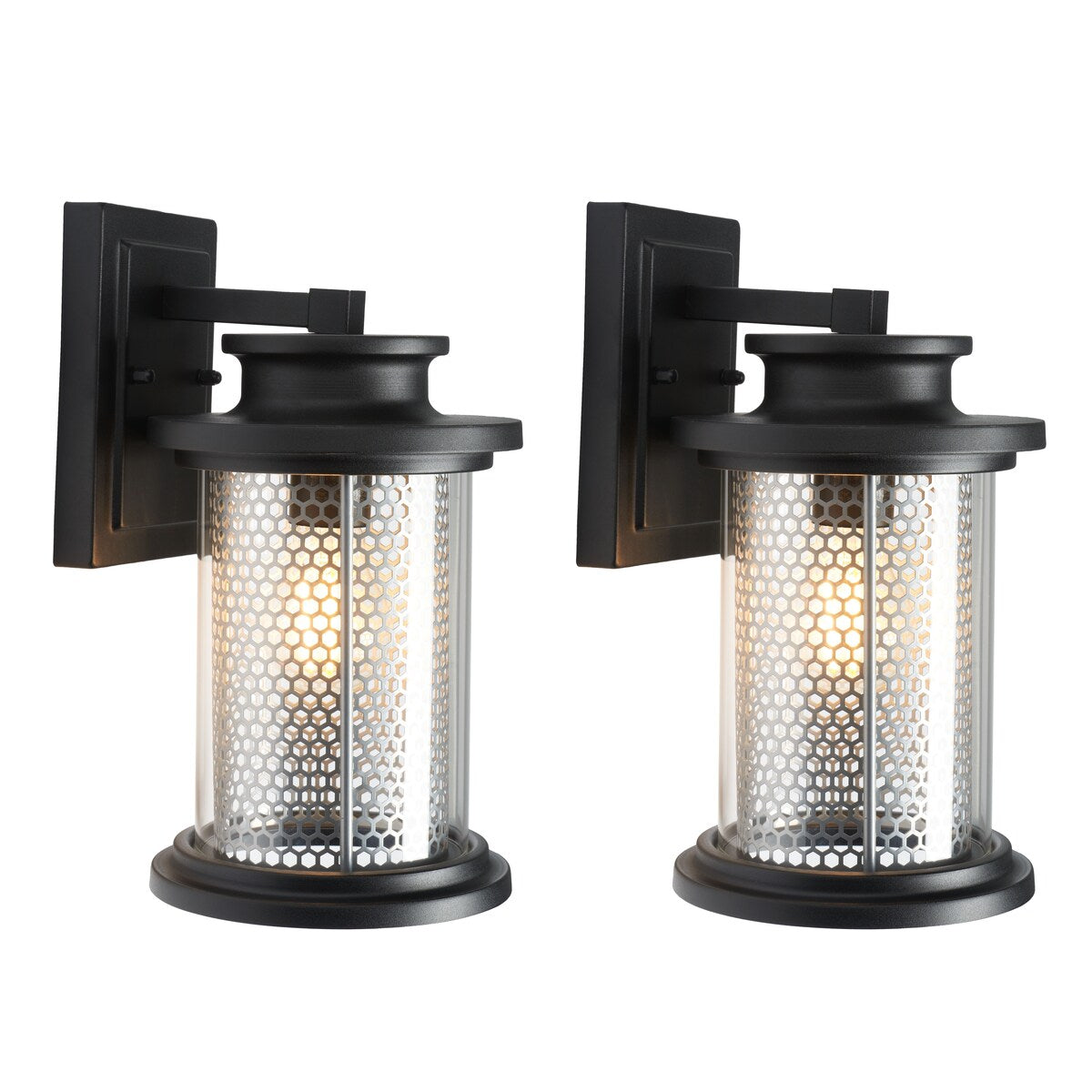 SAFAVIEH Lighting Queren 8-inch Outdoor Wall Sconce [SET of 2] - 8Wx7Dx12H