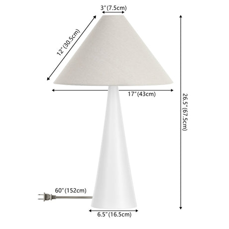 SAFAVIEH Lighting Raika Contemporary 27-inch Table Lamp (LED Bulb Included) - 17 In. W x 17 In. D x 26.5 In. H - 17Wx17Dx27H