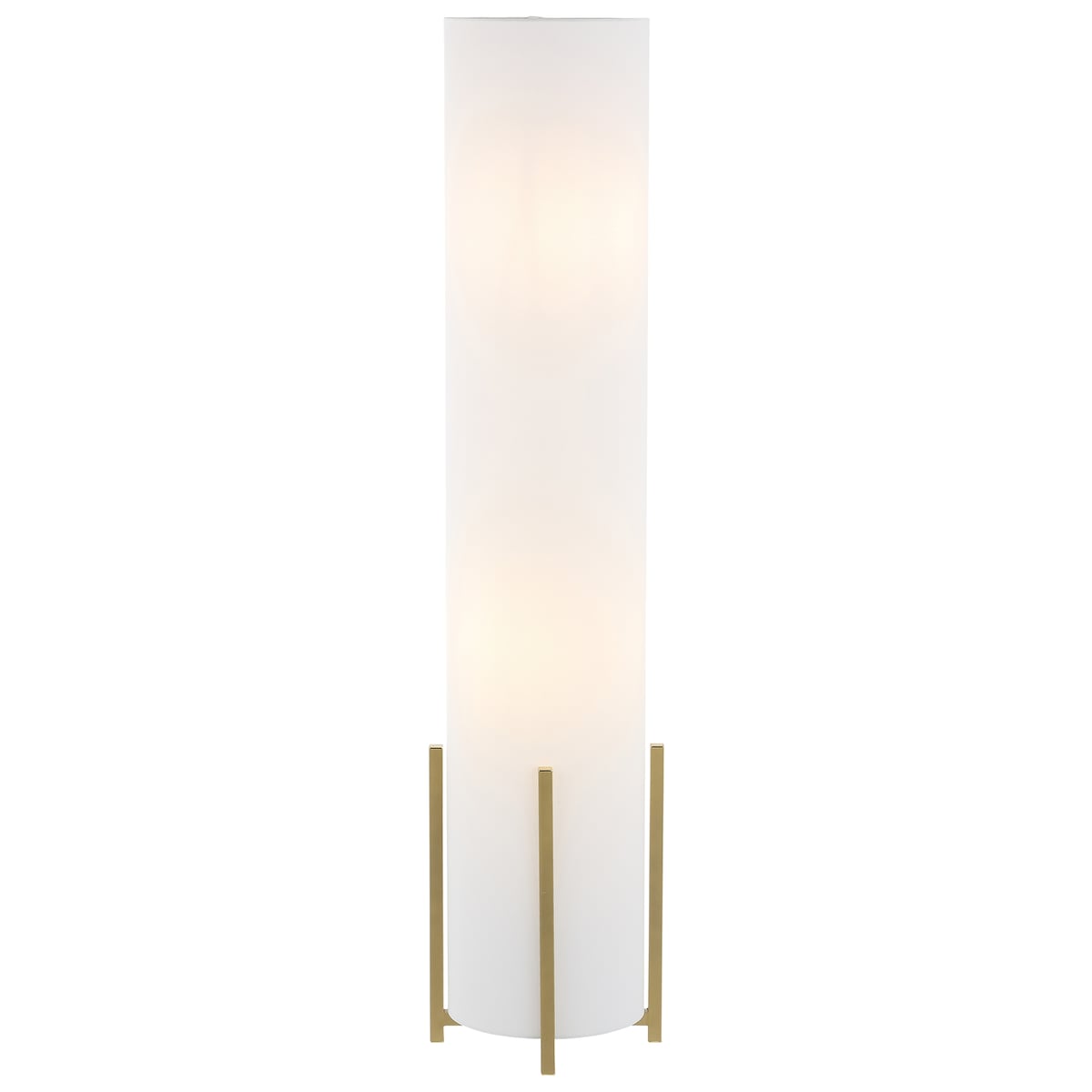 SAFAVIEH Lighting Refika 52-inch Floor Lamp - 12" W x 12" D x 52" H - Gold Base - 12Wx12Dx52H