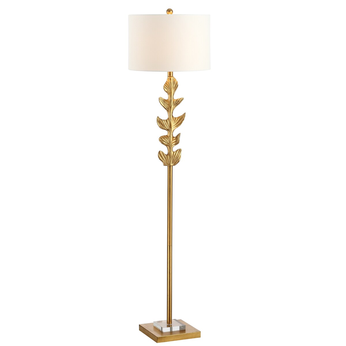 SAFAVIEH Lighting Richarde 61-inch Led Floor Lamp - Gold Leaf - 15Wx15Dx62H