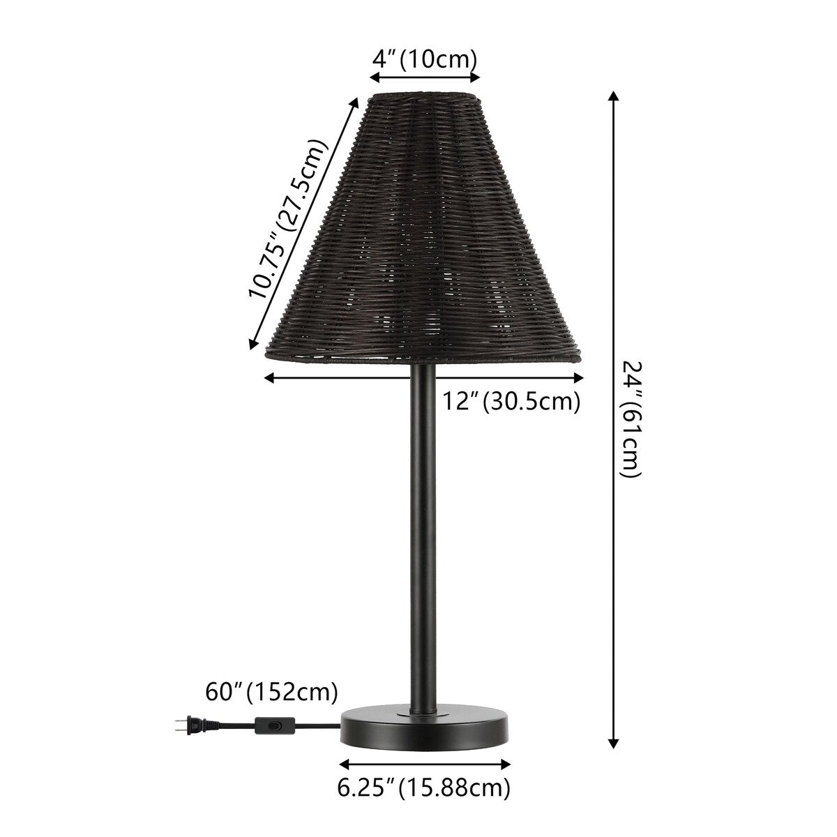 SAFAVIEH Lighting Ricki 24-inch Table Lamp - 12Wx12Dx24H