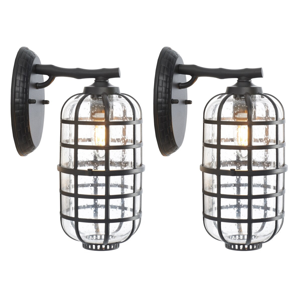 SAFAVIEH Lighting Rigel 8-inch Outdoor Wall Sconce [SET of 2] - 8Wx6Dx13H