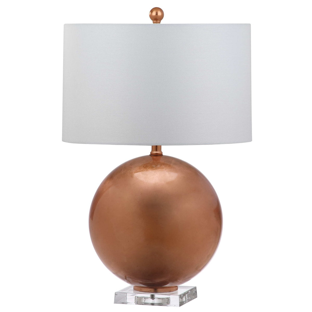 SAFAVIEH Lighting Roberte 26-inch Copper LED Table Lamp - 16"x16"x26" - 16Wx16Dx26H