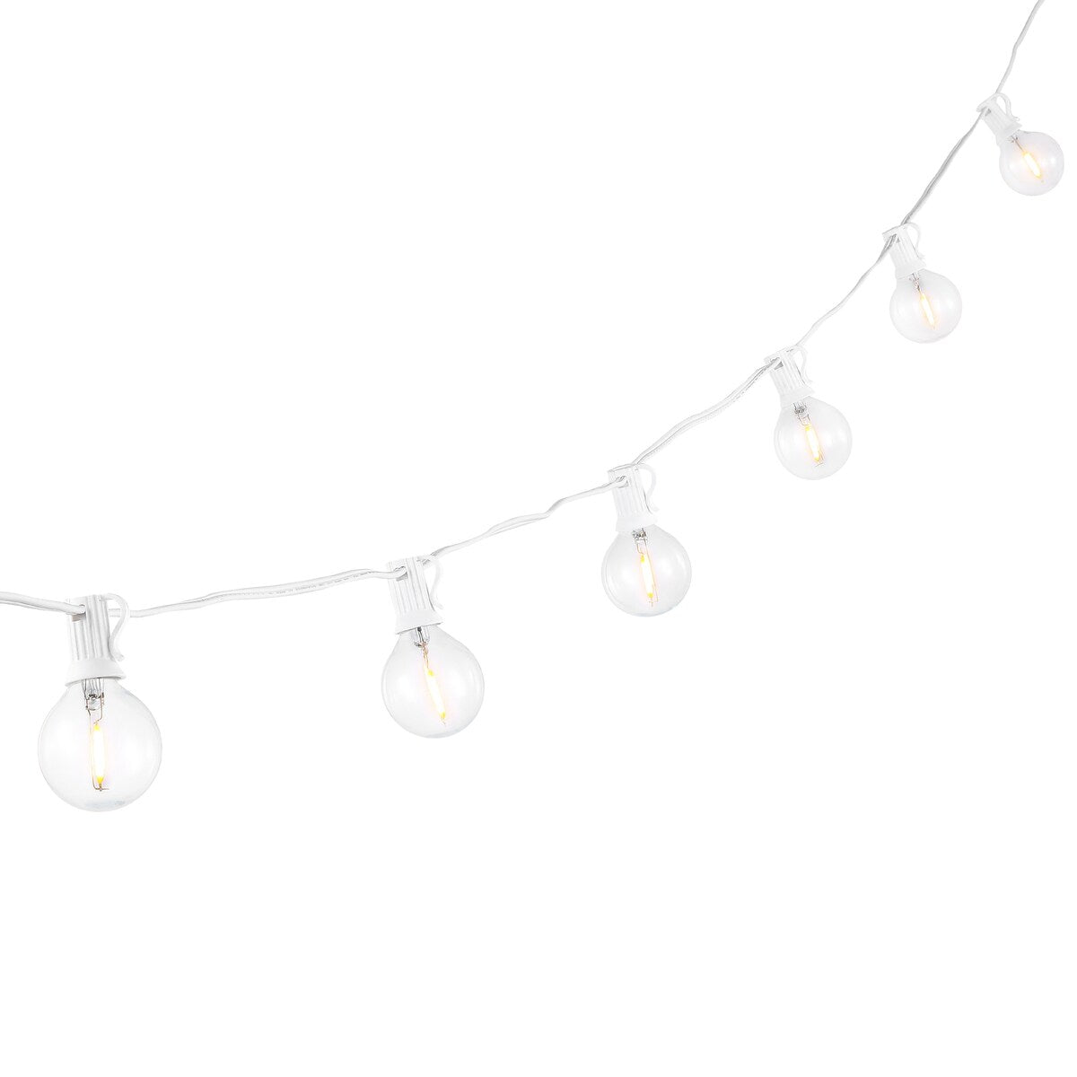 SAFAVIEH Lighting Roelfiene 10 Ft LED Outdoor String Lights - White - 120Wx2Dx3H