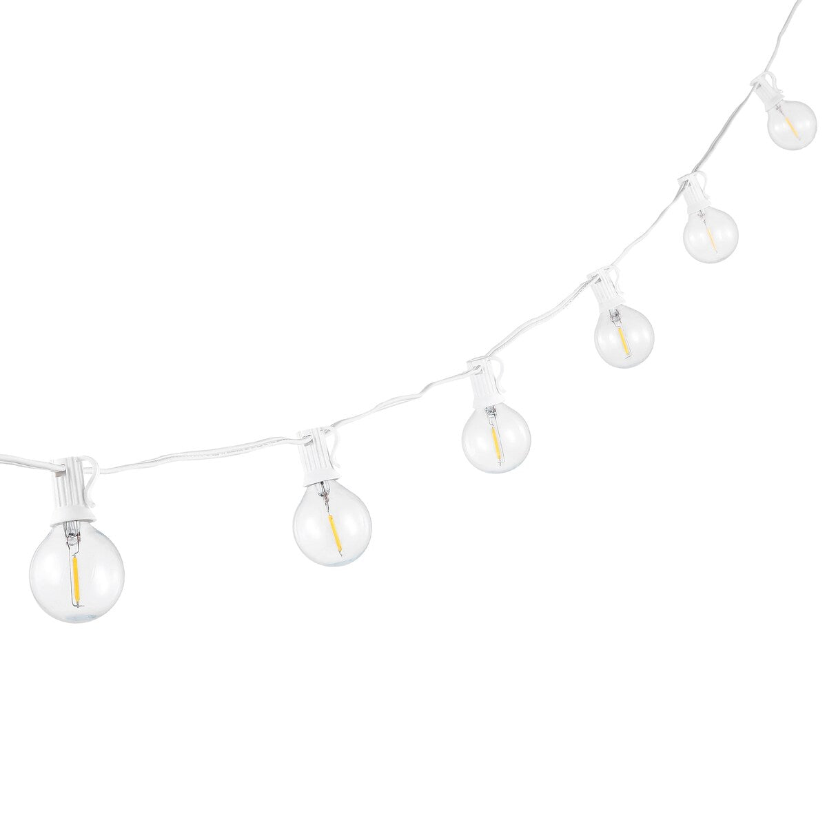 SAFAVIEH Lighting Roelfiene 10 Ft LED Outdoor String Lights - White - 120Wx2Dx3H